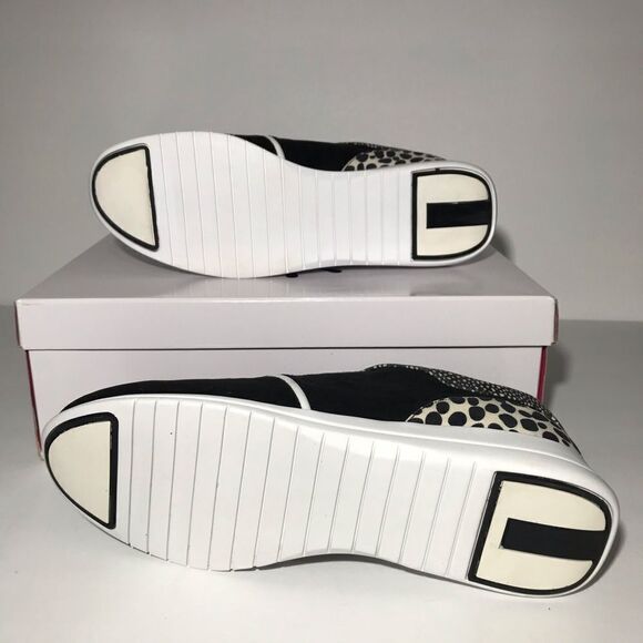 Isaac Mizrahi Live! Suede Contrast Dot Lace-Up Sneakers - Picture 8 of 8